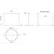 Serif LED 23.75 inch Black Pendant Ceiling Light