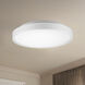 Brunswick LED 17.25 inch White Flush Mount Ceiling Light
