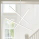 Vega LED 0.75 inch White Chandelier Ceiling Light