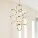 Synergy LED 31.5 inch Antique Brass Chandelier Ceiling Light