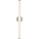 Tectra 1.88 inch Brushed Nickel ADA Wall Sconce Wall Light