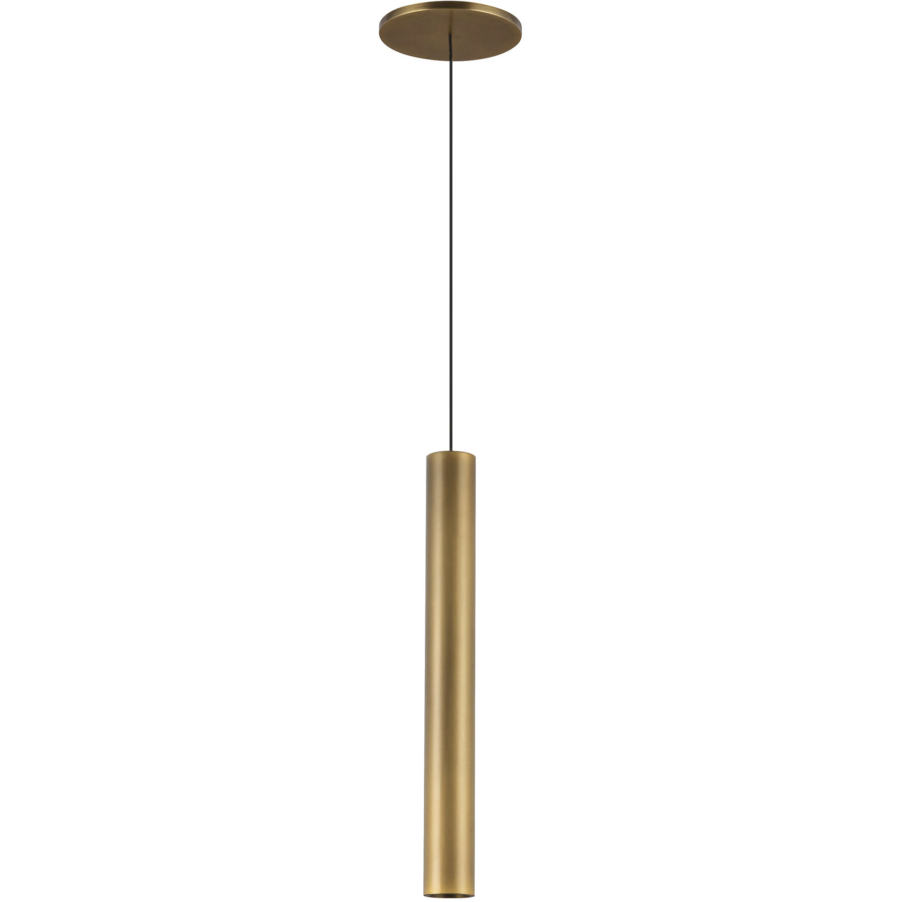 Mason LED 1.63 inch Vintage Brass Pendant Ceiling Light