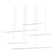 Vega Motion LED 12 inch Nickel Multi Light Pendant Ceiling Light in Brushed Nickel