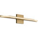 Tachi LED 25 inch Vintage Brass Bath Vanity Light Wall Light
