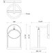 Trek LED 8.88 inch Black Exterior Wall Sconce