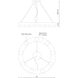 Belle LED 20 inch Chrome Multi Light Pendant Ceiling Light