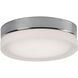 Bedford LED 11 inch Chrome and Frosted Flush Mount Ceiling Light