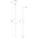 Motif Wall Sconce Wall Light in Chrome