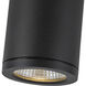 Nordic LED 4.38 inch Black Exterior Ceiling