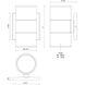 Lund LED 7 inch Gray Exterior Wall Sconce