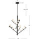 Cypress LED 18 inch Brushed Gold/Opal Glass Chandelier Ceiling Light