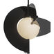 Scorpio LED 27.25 inch Glossy Black Chandelier Ceiling Light