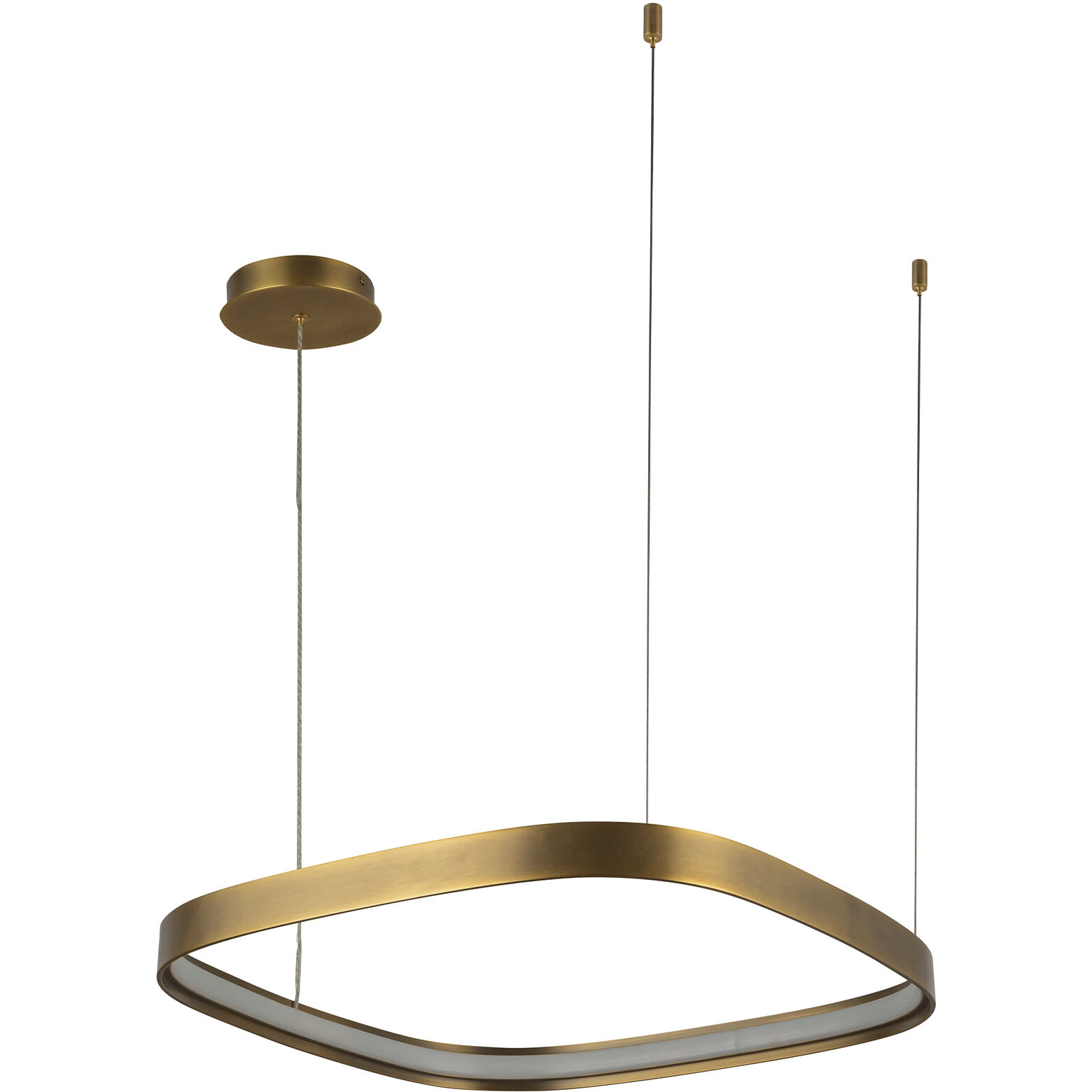 Yukon Pendant Ceiling Light in Vintage Brass