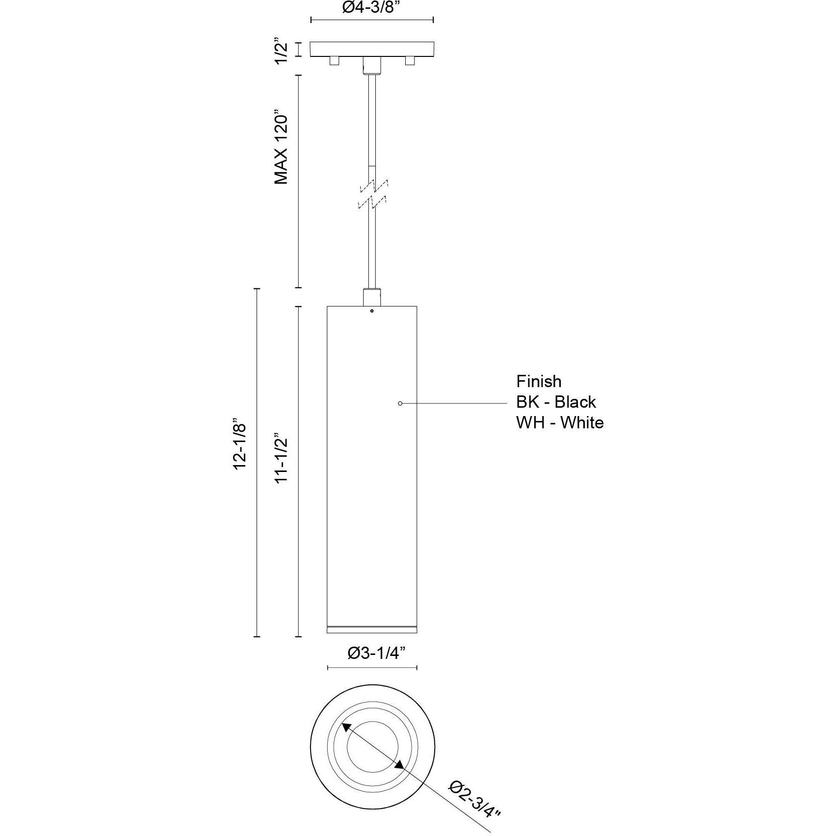 Lorna Pendant Ceiling Light in White