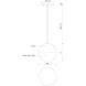 Monae LED 6 inch Brushed Gold Pendant Ceiling Light