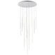 Chute LED 31.5 inch White Multi-Pendant Ceiling Light