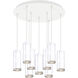 Cameo LED 17.75 inch White Multi Pendant Ceiling Light