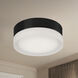 Bedford LED 5.88 inch Black/Frosted Flush Mount Ceiling Light, Round
