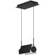 Phoenix LED 9 inch Black and White Linear Pendant Ceiling Light