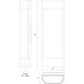 Moondew LED 18 inch Black Exterior Wall Sconce