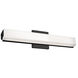 Latitude LED 20.75 inch Black Vanity Light Wall Light