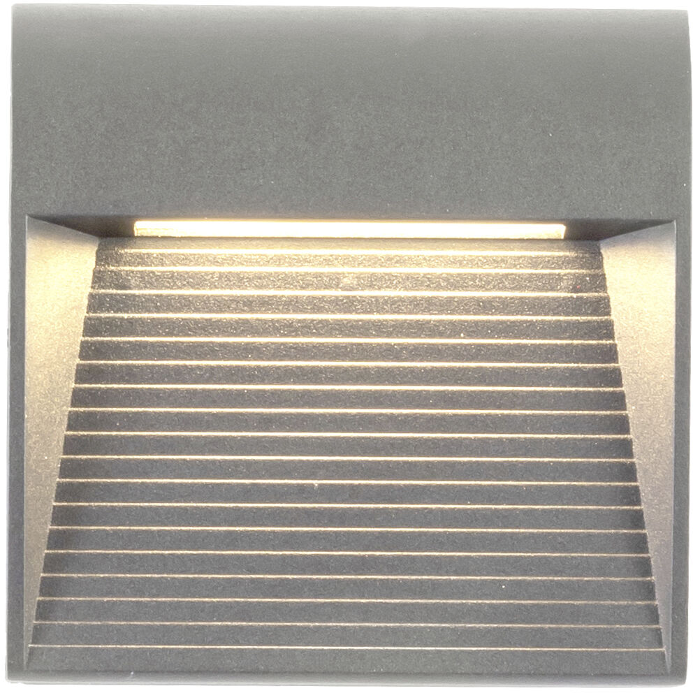 Casa LED 4.63 inch Grey Exterior Wall Sconce in Gray