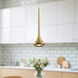 Bach LED 5 inch Brushed Gold Pendant Ceiling Light