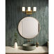 Nola 3 Light 17.63 inch Brushed Gold Bath Vanity Light Wall Light in Opal Glass