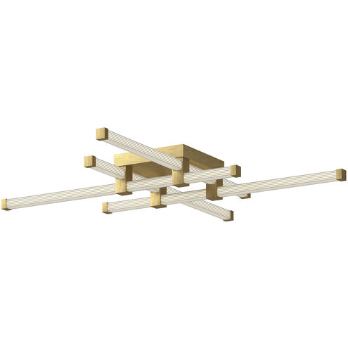 Blade LED 34.13 inch Brushed Gold Flush Mount Ceiling Light