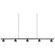 Dune LED 47.5 inch Black Linear Pendant Ceiling Light