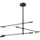 Rotaire LED 32.5 inch Black Chandelier Ceiling Light
