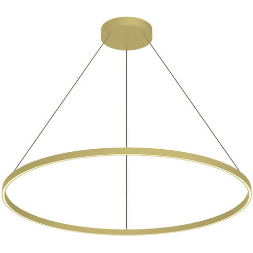 Cerchio LED 47.25 inch Brushed Gold Pendant Ceiling Light