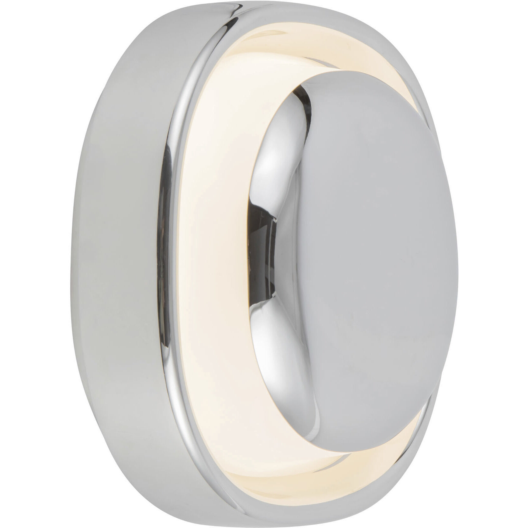 Pebble 8.25 inch Chrome ADA Wall Sconce Wall Light