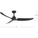 Hugo 52 inch Matte Black Exterior Ceiling Fan