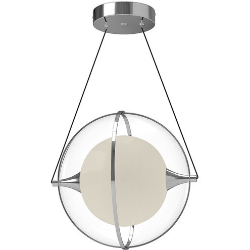 Aries LED 12.13 inch Chrome Pendant Ceiling Light