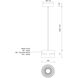 Oxford LED 5 inch White Pendant Ceiling Light