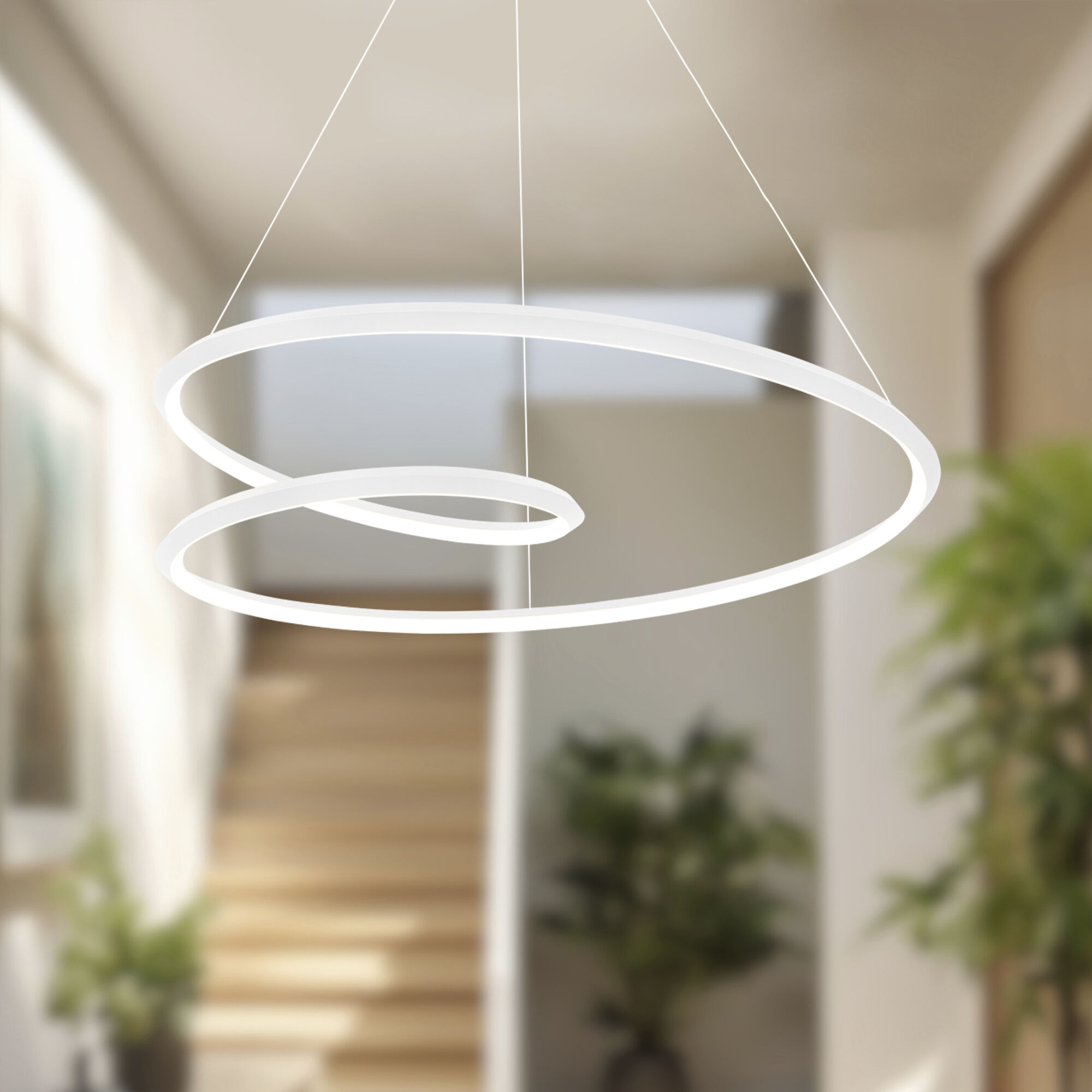 Ampersand LED 31.5 inch White Pendant Ceiling Light