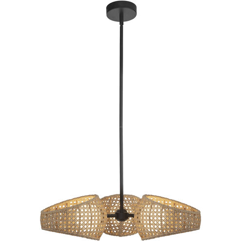 Lanai LED 25.13 inch Black Chandelier Ceiling Light