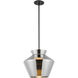 Trinity Pendant Ceiling Light in Chrome Glass