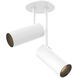 Downey LED 2.38 inch White Semi-Flush Mount Ceiling Light