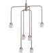 Honeycomb LED 15 inch Brushed Nickel Chandelier Ceiling Light