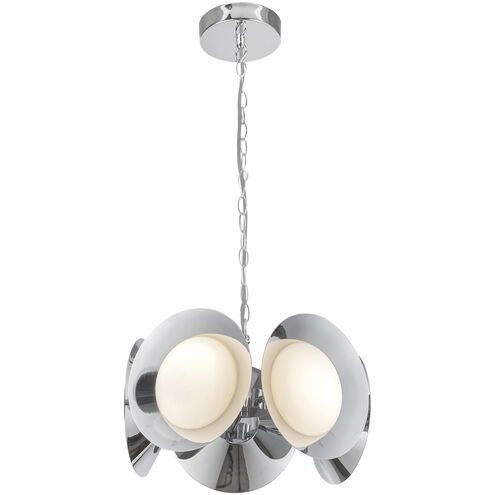 Cleo LED 16 inch Chrome Chandelier Ceiling Light