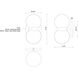 Peri LED 8.88 inch Black Exterior Wall in Clear Ribbed Glass