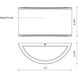 Olympus LED 5.38 inch Gray Exterior Wall Sconce
