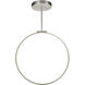 Cirque 0.75 inch White Pendant Ceiling Light