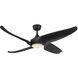 Coronado 55.63 inch Matte Black Ceiling Fan