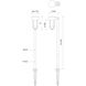 Davy 12 9.00 watt Black Pathway Light