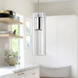 Champagne LED 4 inch Chrome Pendant Ceiling Light
