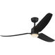 Hugo 52 inch Matte Black Exterior Ceiling Fan