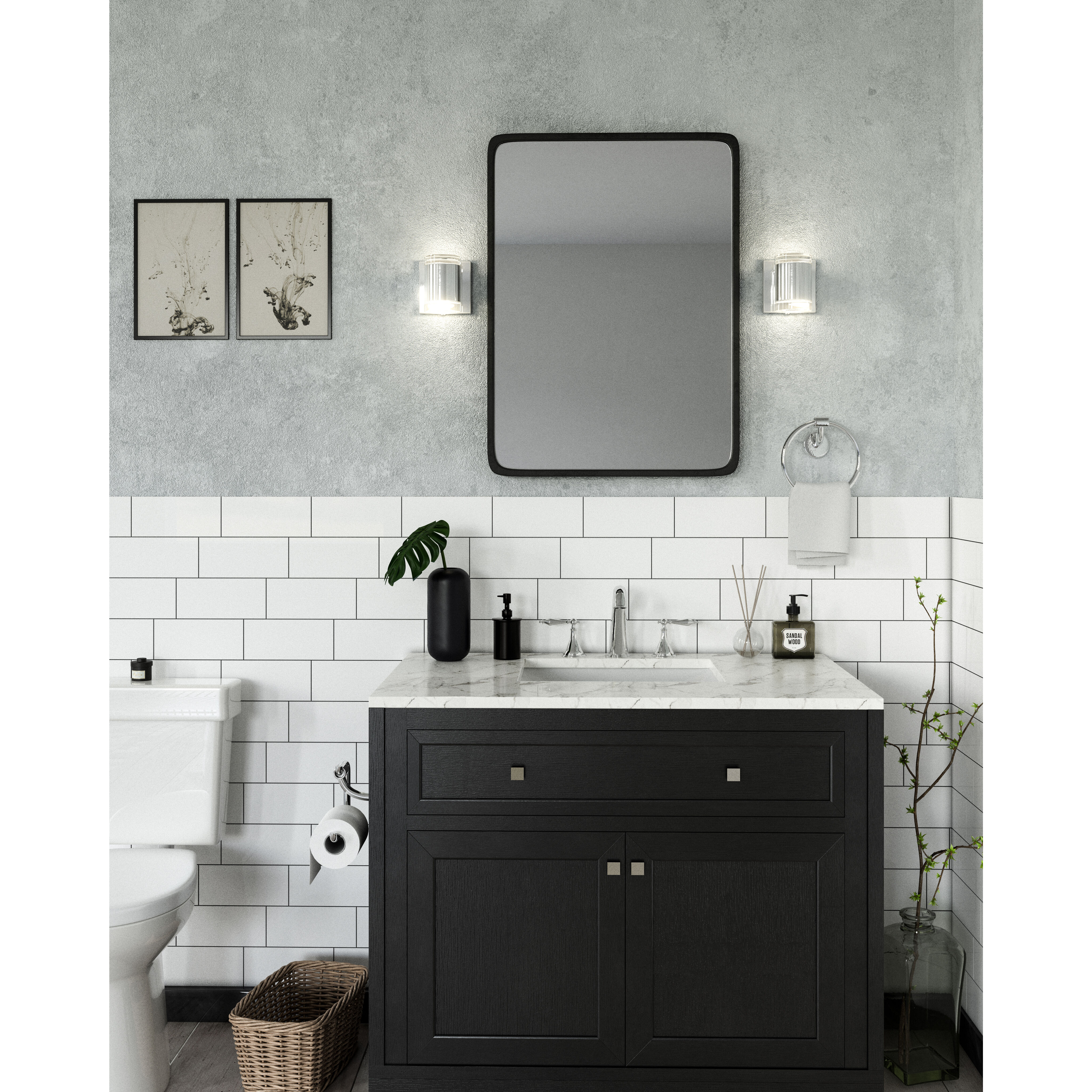 Norfolk Wall Sconce Wall Light in Brushed Nickel